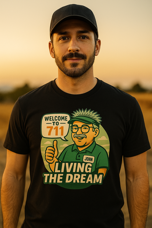 Living The Dream At The 7-Eleven Mens Tee